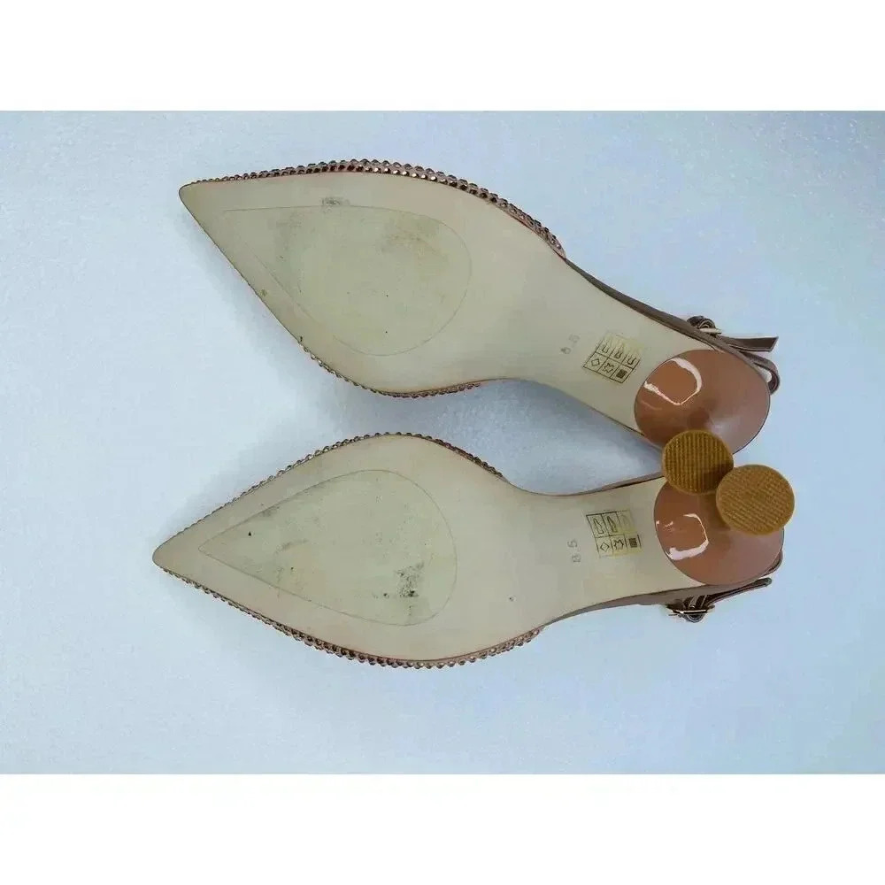 Jeffrey Campbell Zivote slingback pump heels size 8.5 embellished - Picture 8 of 11